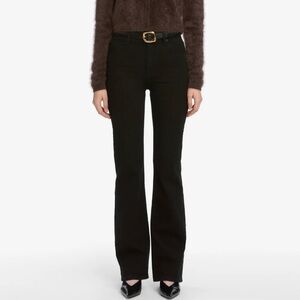 FRAME The Arrow High Rise Bootleg Jeans in Black